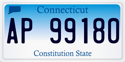 CT license plate AP99180