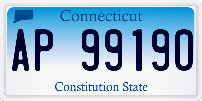 CT license plate AP99190