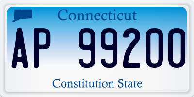 CT license plate AP99200