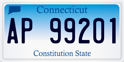 CT license plate AP99201