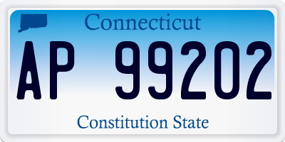 CT license plate AP99202