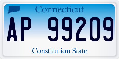 CT license plate AP99209