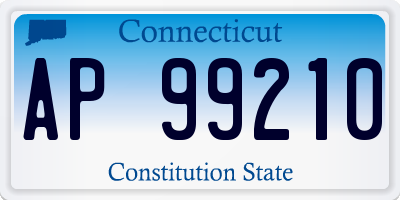 CT license plate AP99210