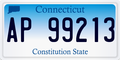 CT license plate AP99213