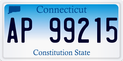 CT license plate AP99215