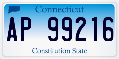 CT license plate AP99216