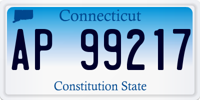 CT license plate AP99217