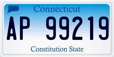 CT license plate AP99219