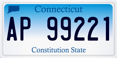 CT license plate AP99221