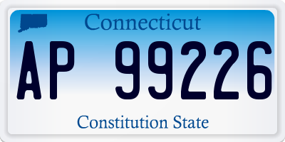 CT license plate AP99226