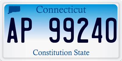 CT license plate AP99240