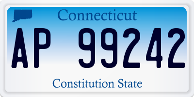 CT license plate AP99242