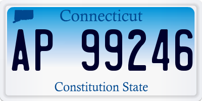 CT license plate AP99246