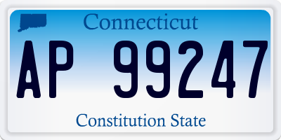 CT license plate AP99247