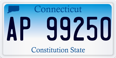 CT license plate AP99250