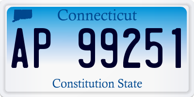 CT license plate AP99251