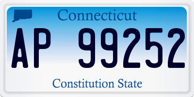 CT license plate AP99252