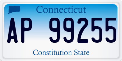 CT license plate AP99255