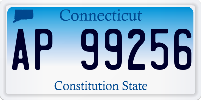 CT license plate AP99256