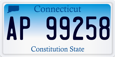 CT license plate AP99258
