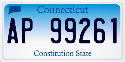 CT license plate AP99261