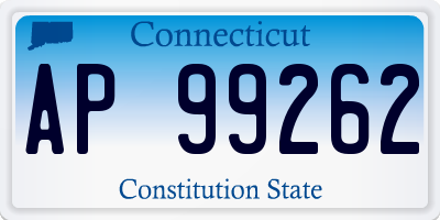 CT license plate AP99262