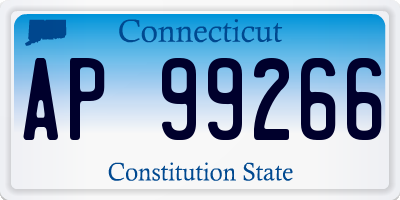 CT license plate AP99266