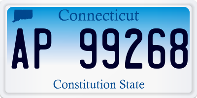 CT license plate AP99268