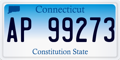 CT license plate AP99273