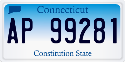 CT license plate AP99281