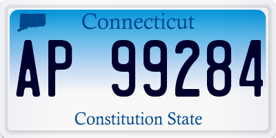 CT license plate AP99284