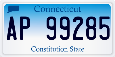 CT license plate AP99285