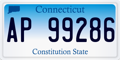 CT license plate AP99286