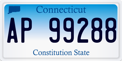 CT license plate AP99288