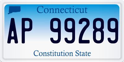 CT license plate AP99289