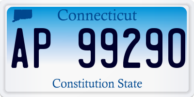 CT license plate AP99290