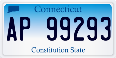 CT license plate AP99293