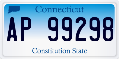 CT license plate AP99298