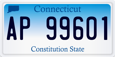 CT license plate AP99601