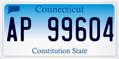 CT license plate AP99604