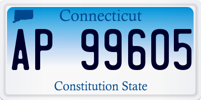 CT license plate AP99605