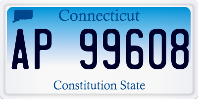 CT license plate AP99608