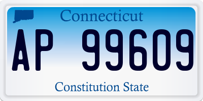 CT license plate AP99609