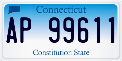 CT license plate AP99611