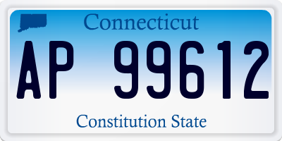 CT license plate AP99612