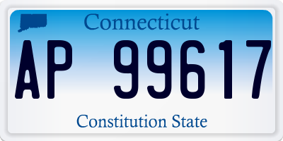 CT license plate AP99617