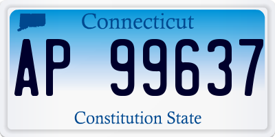 CT license plate AP99637