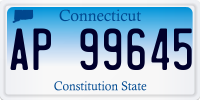 CT license plate AP99645