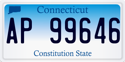 CT license plate AP99646