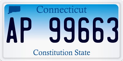 CT license plate AP99663